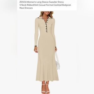 Women's Long Sleeve Sweater Dress
